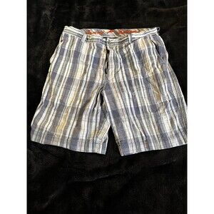 Tommy Bahama Shorts Plaid Blue Men’s Size 38